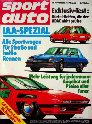 Deckblatt Sport Auto (10/1975)